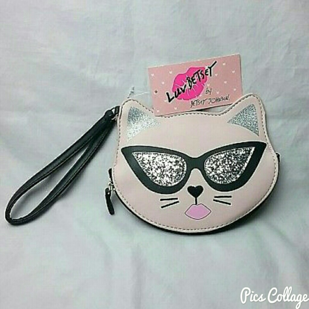 Beautiful Betsey Johnson Kitty Wristlet - NWT